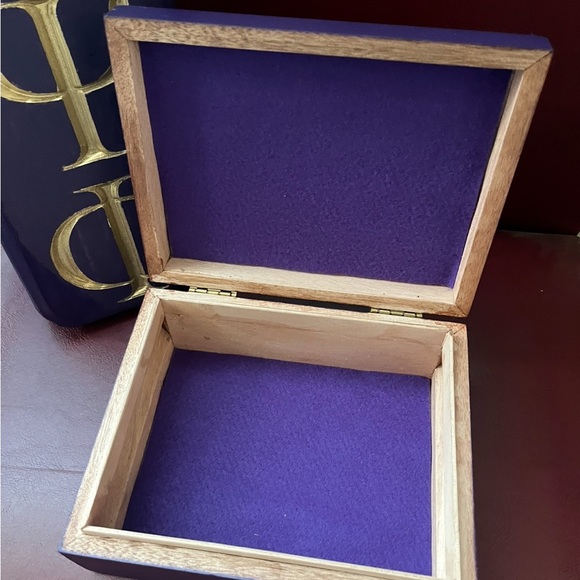Purple and Gold Greek Paddle and Box Set - Picture 2 of 4